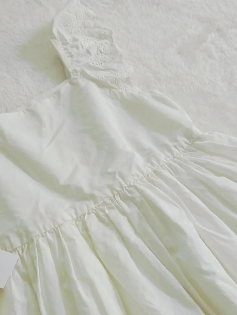 NWT Gap girls white eyelet ruffle sundress